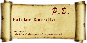 Polster Daniella névjegykártya